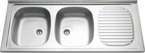 Fregadero de sobreponer 120 x 50