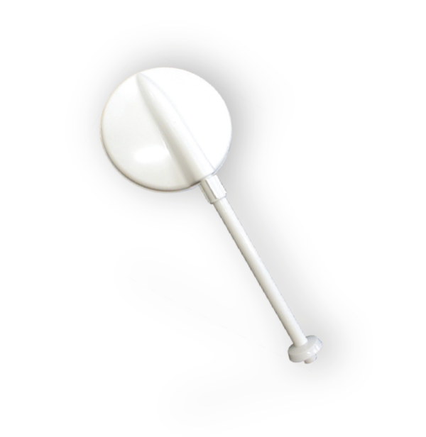Ducha plástica blanca